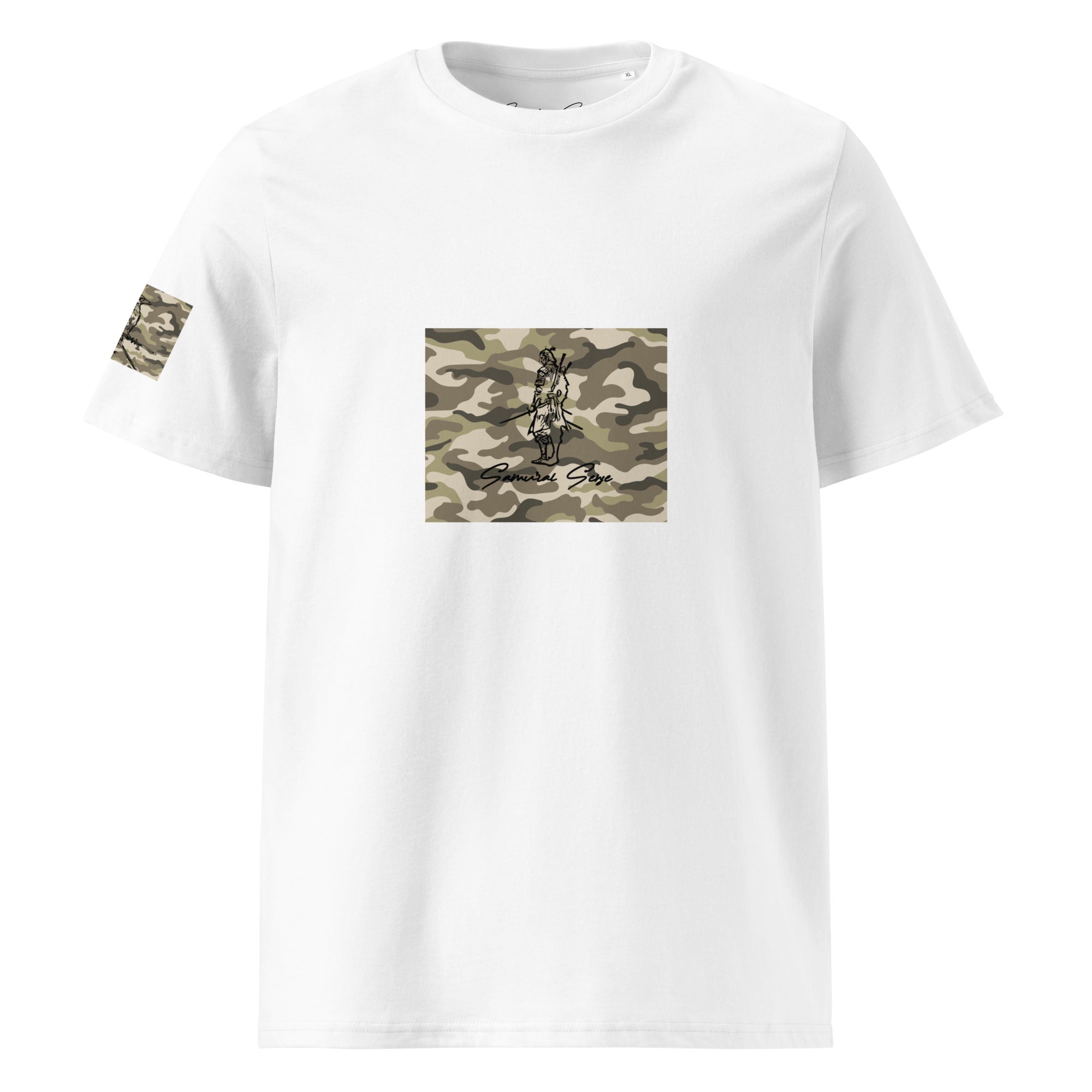 Samurai Sense Two-Katana Style Camo Unisex organic cotton t-shirt